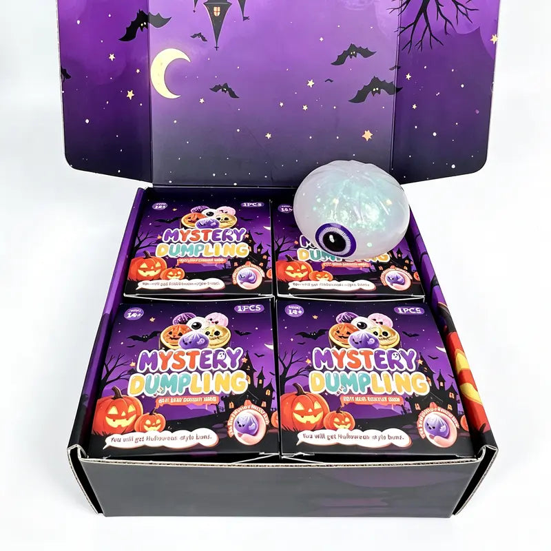 👻 Halloween Ghost Dumpling Glitter Squishy Toy