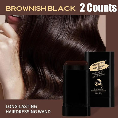 Waterproof Gray Coverage Hair Dye Wand 2-Pack