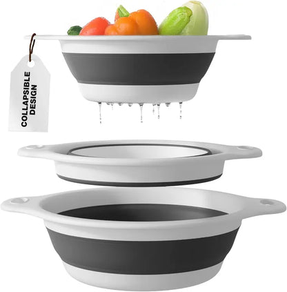 3-Piece Collapsible Colander &amp; Strainer Set