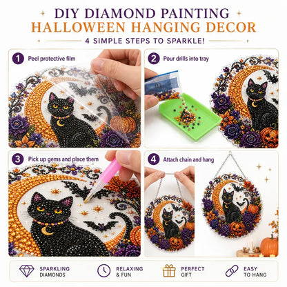 Halloween Christmas DIY Diamond Painting Suncatcher Kit