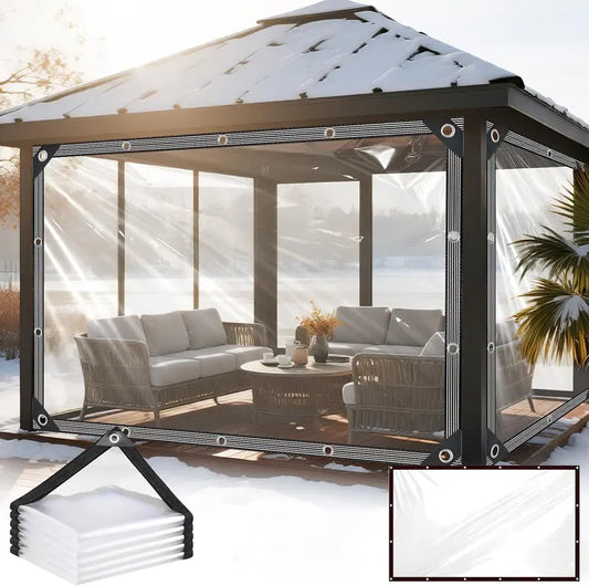Heavy-Duty Clear Waterproof Tarps