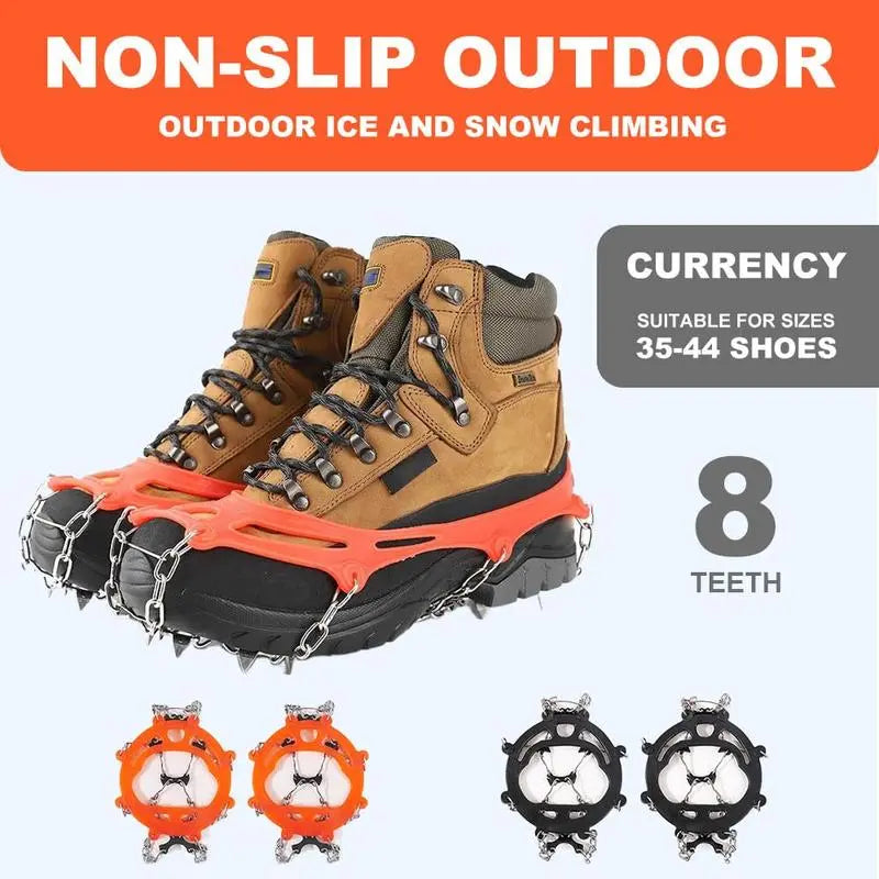 Universal Anti-Slip Ice Cleats for Shoes & Boots