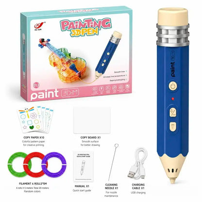Kids Rechargeable 3D Printing Pen Kit – Build Creativity & Hands-On Skills