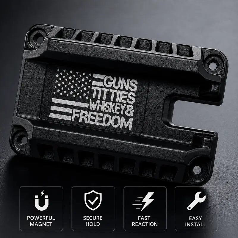 Magnetic Vehicle Firearm Mount Bracket