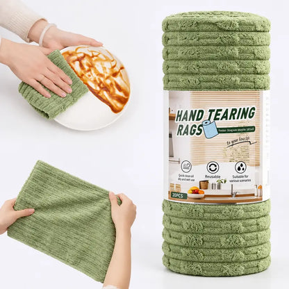 Tear-Off Microfiber Cleaning Cloth Roll