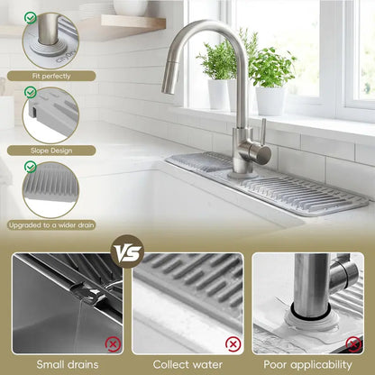 Silicone Faucet Splash Guard Mat