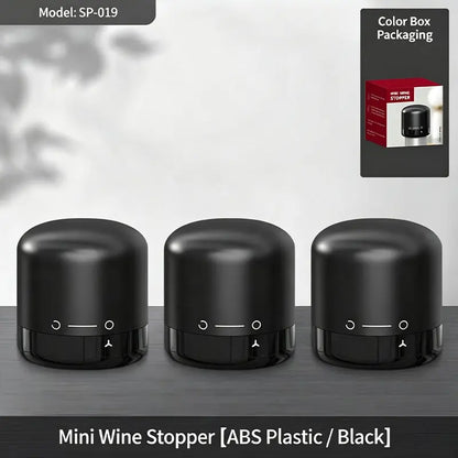 Vacuum wine stopper.Champagne and wine, red wine and liquor
