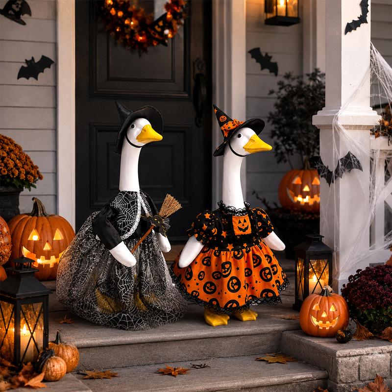 Halloween Porch Goose Costumes Set