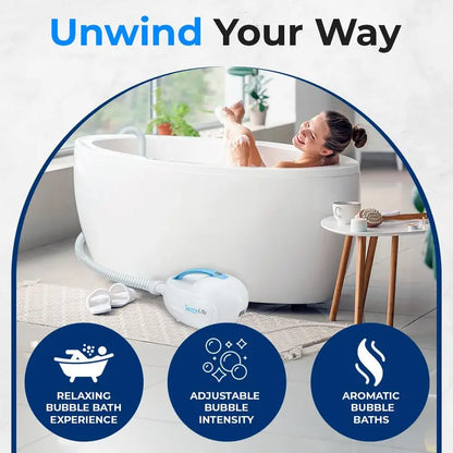 Bubble Bath Massage Mat with Air Pump &amp; Remote Control