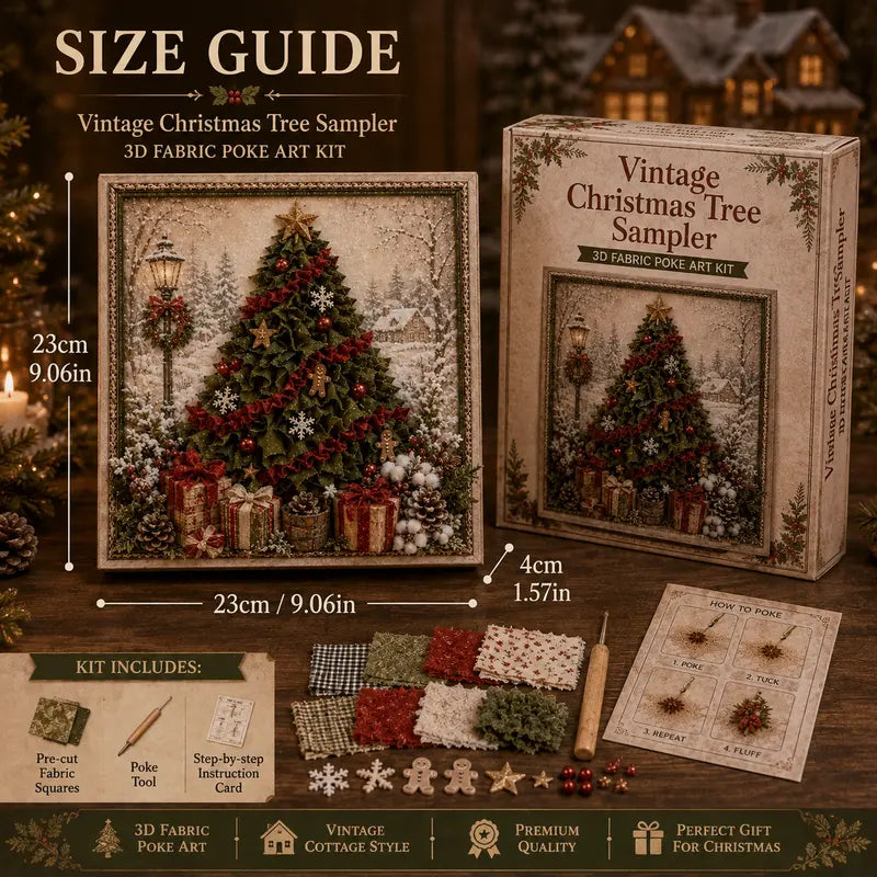 3D Christmas Poke Art Kit – DIY Holiday Wall Hanging Decoration