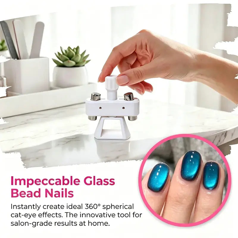 360° Automatic Rotating Cat-Eye Nail Magnet