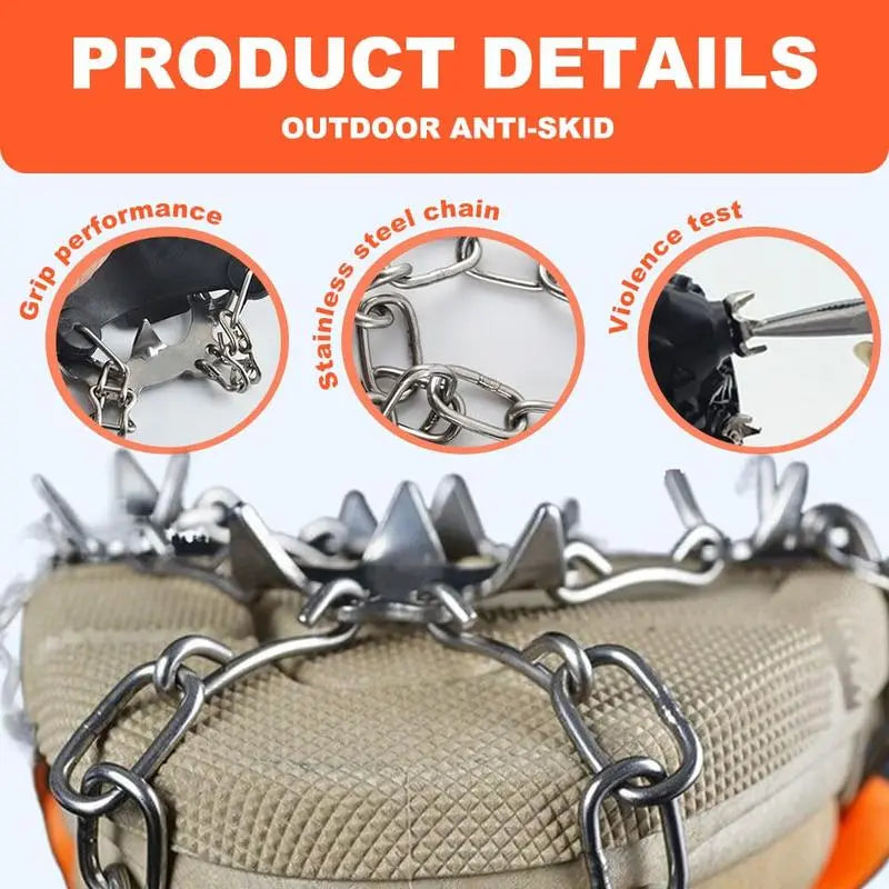 Universal Anti-Slip Ice Cleats for Shoes & Boots