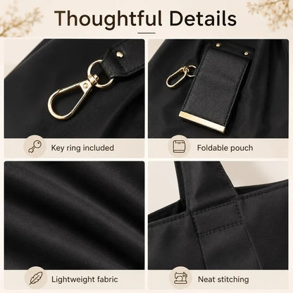 Foldable Keychain Tote Bag – Pocket-Size Reusable Shopping Bag