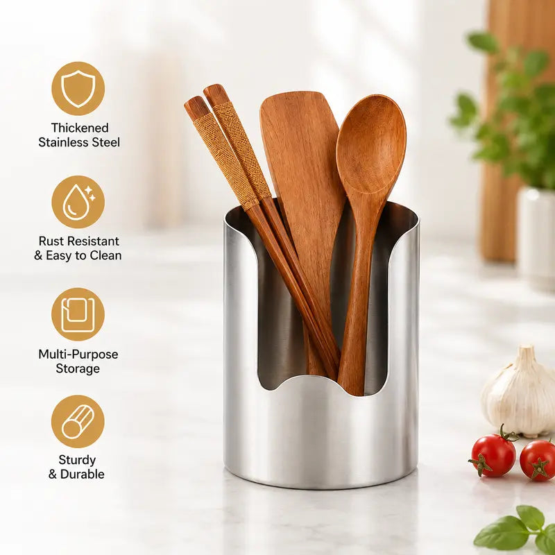 Thickened Rust-Resistant Kitchen Countertop Utensil Organizer