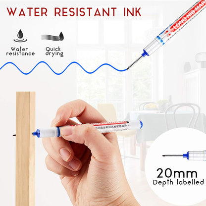 Long Handled Markers with 1.5mm Long Nibs for Deep Hole Marking