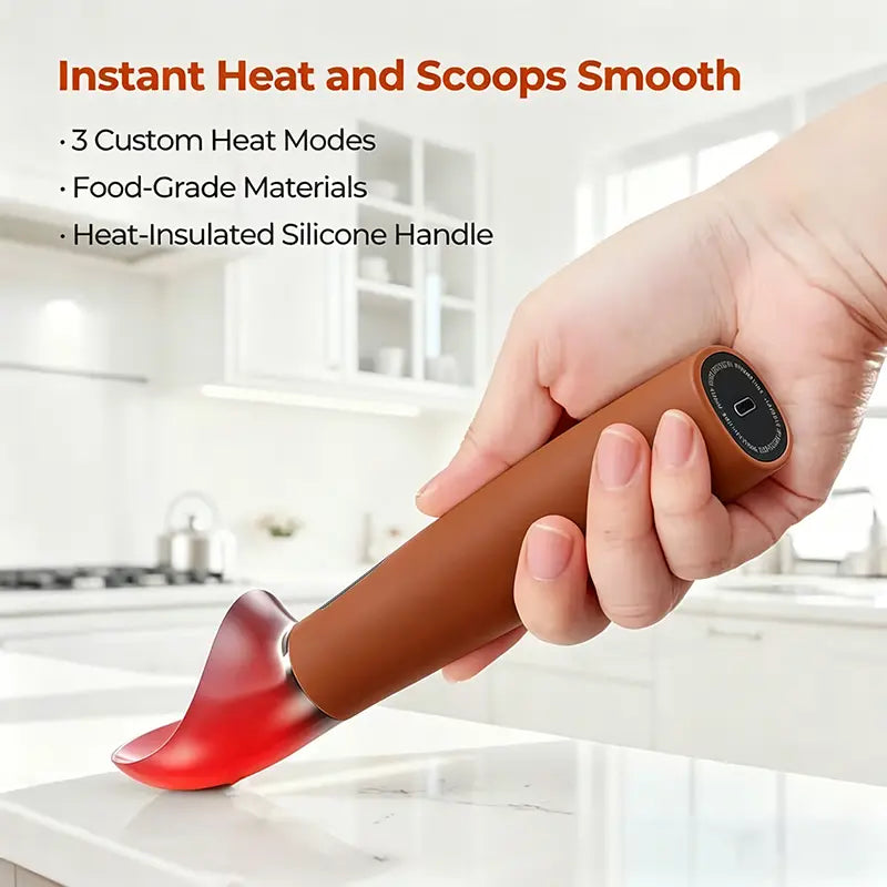 Heated Ice Cream Scoop with LED Display
