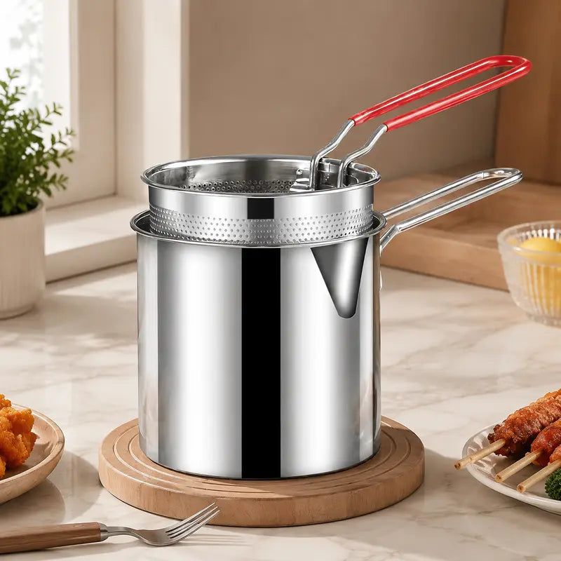 Stainless Steel Deep Fryer Set