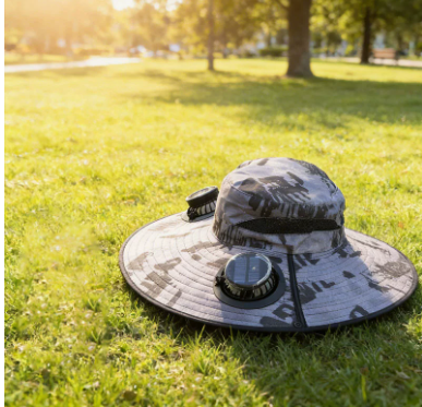 Solar Cooling Fan Bucket Hat
