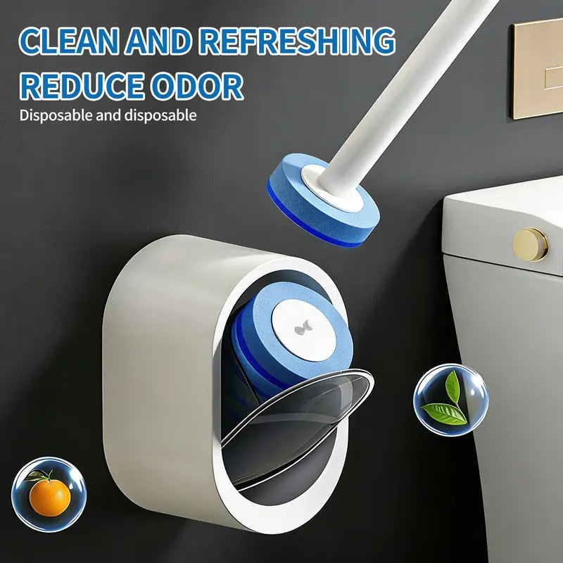 Disposable Toilet Brush Kit with Refills