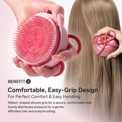 [NEW]Ribbon Cherry Glass Hair Brush