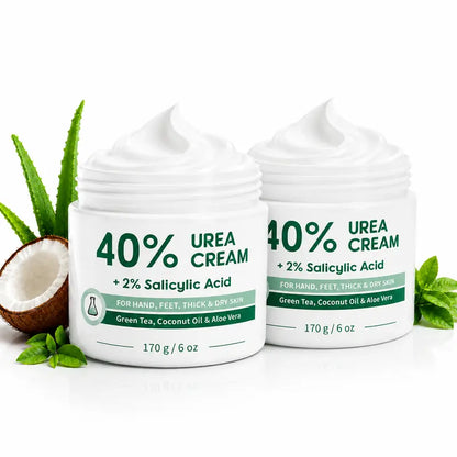Urea Cream 40 Percent for Feet, Maximum Strength, 6 oz Foot Cream for Dry