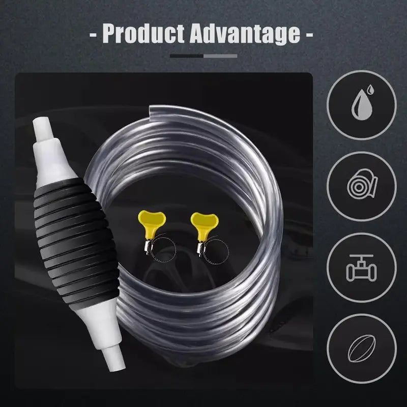 2-in-1 Manual Oil & Fluid Transfer Siphon Pump