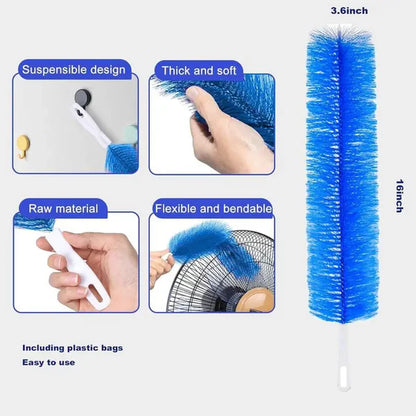 Bendable Microfiber Fan Cleaner Brushes 3-Pack