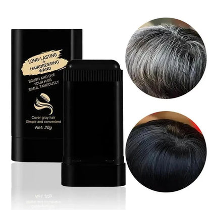 Waterproof Gray Coverage Hair Dye Wand 2-Pack
