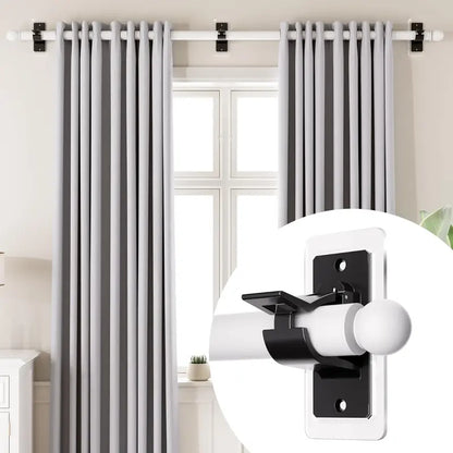 6-Pack No-Drill Curtain Rod Brackets
