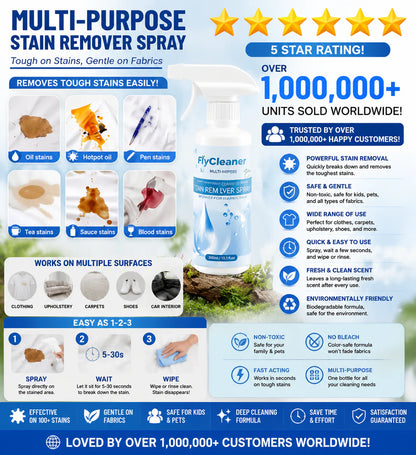 FlyCleanse Laundry Stain Remover Spray