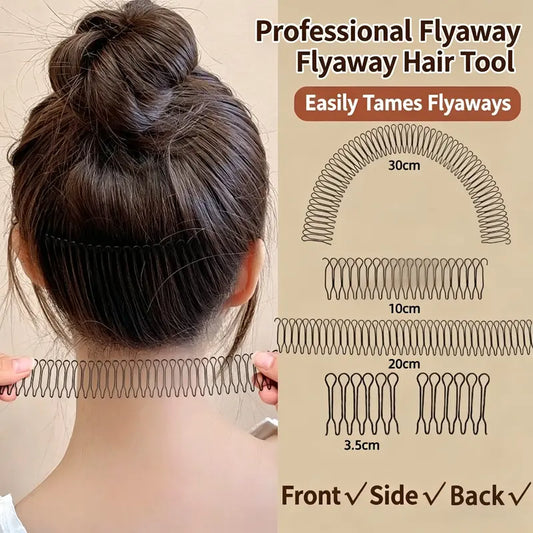 Stretchable U-Shape Hair Finishing Combs (3-Piece Set)