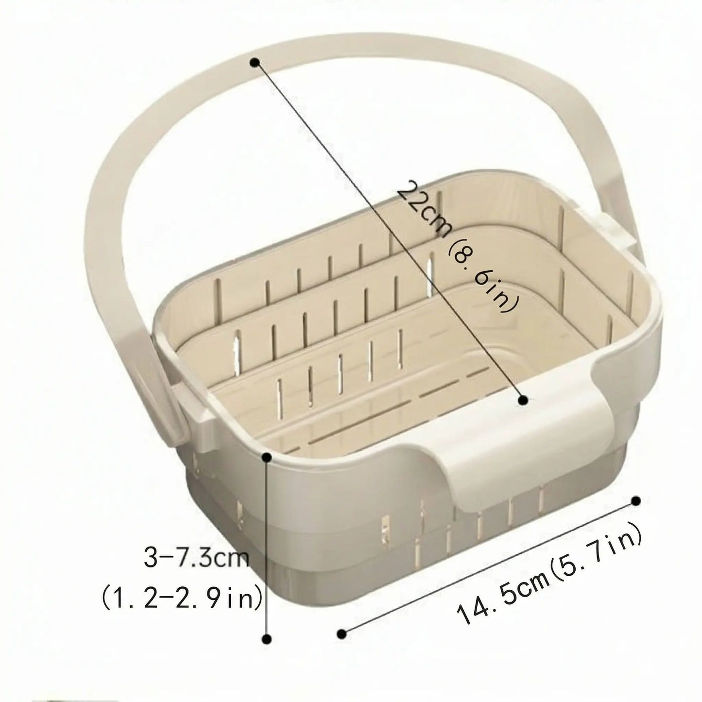 Expandable Corner Kitchen Sink Strainer Basket