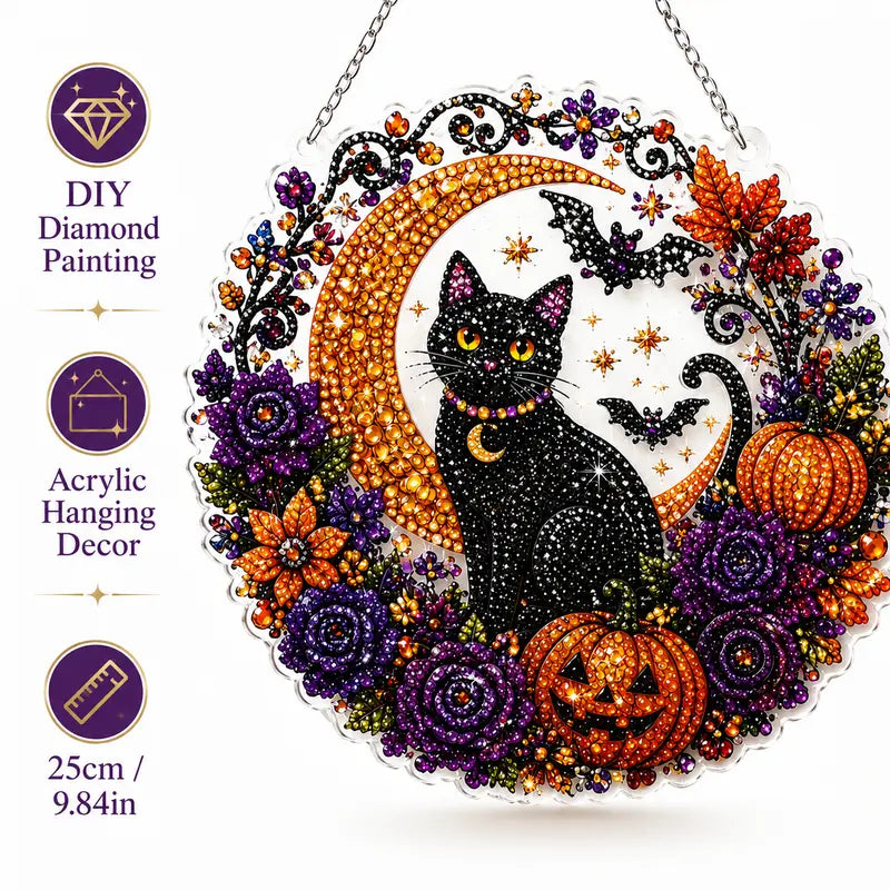 Halloween Christmas DIY Diamond Painting Suncatcher Kit