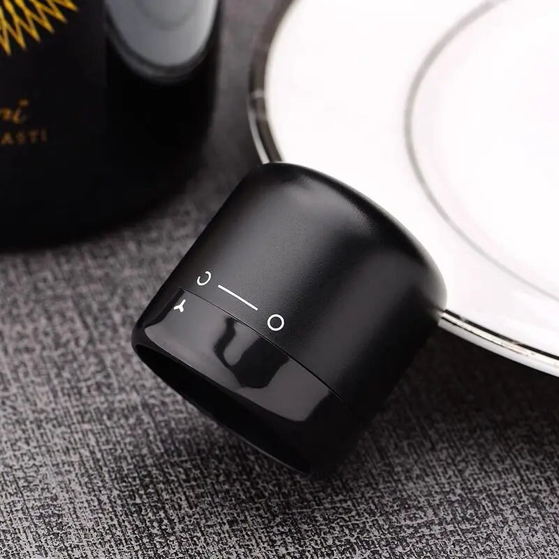Vacuum wine stopper.Champagne and wine, red wine and liquor