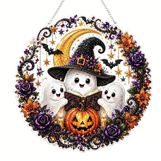 Halloween Christmas DIY Diamond Painting Suncatcher Kit