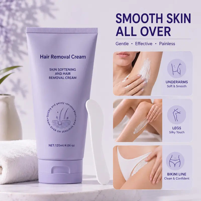 Gentle Hair Removal Cream for Sensitive Skin