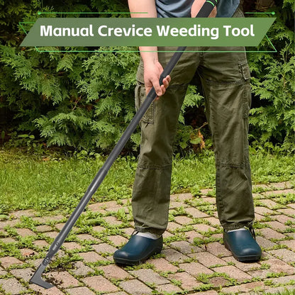 Crack Weeder – Adjustable Long Handle Weed Puller for Sidewalks, Pavers & Lawns