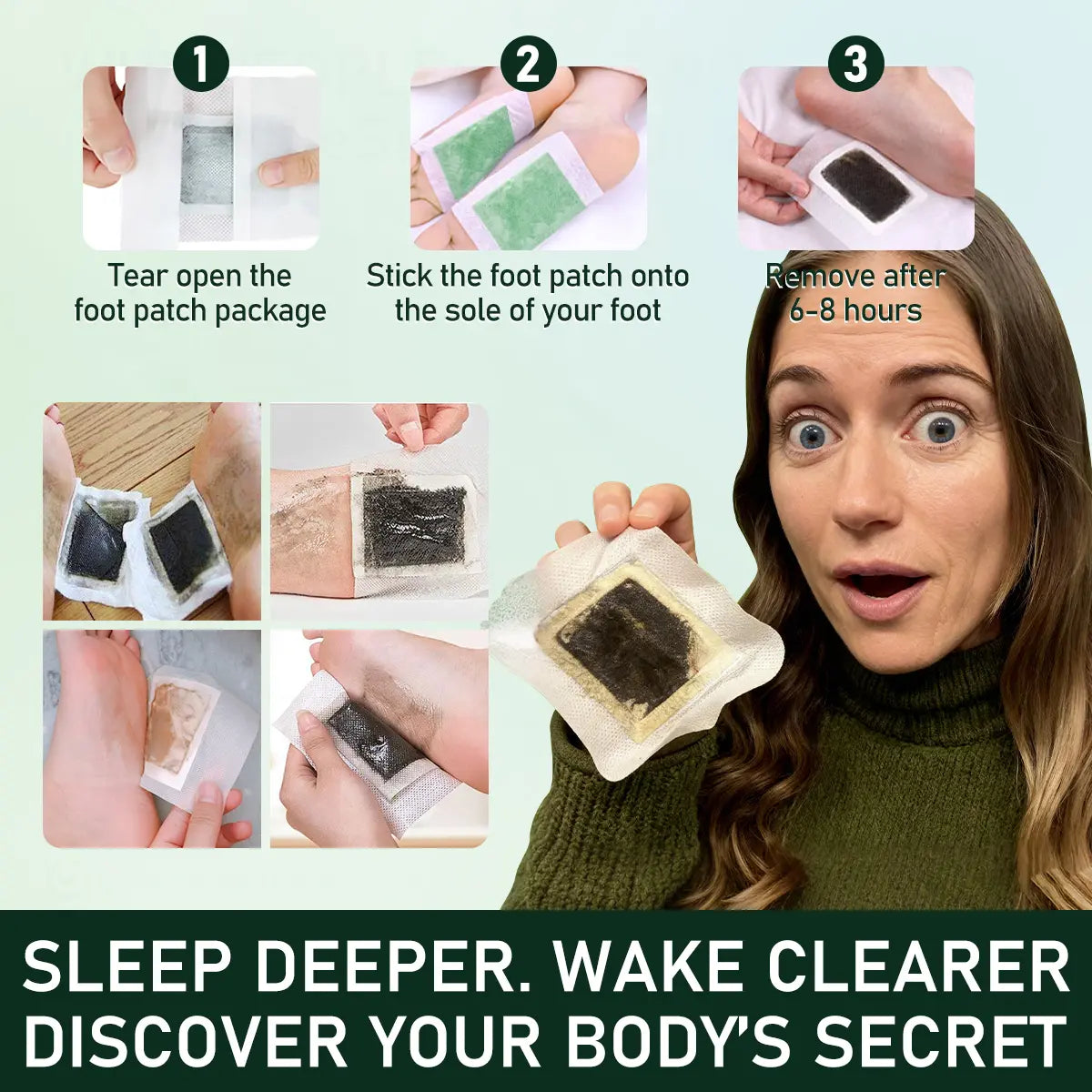 WakeSecret Natural Foot Patch – Promote Relaxation