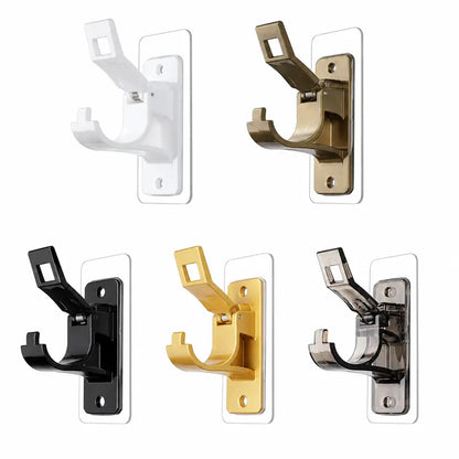 6-Pack No-Drill Curtain Rod Brackets