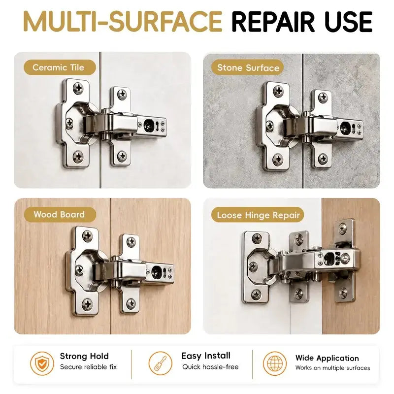 6×14mm Door Hinge Repair Screws & Expansion Anchors – 30/60 Pack