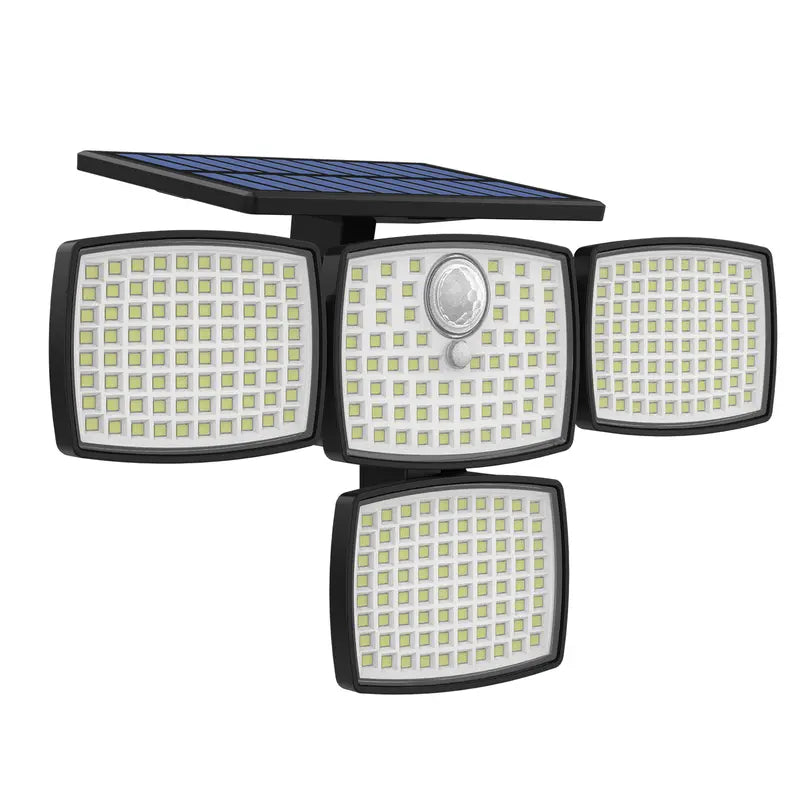 Hoodink Solar Outdoor Lights 4500LM 306LED Security Lights with Remote Control