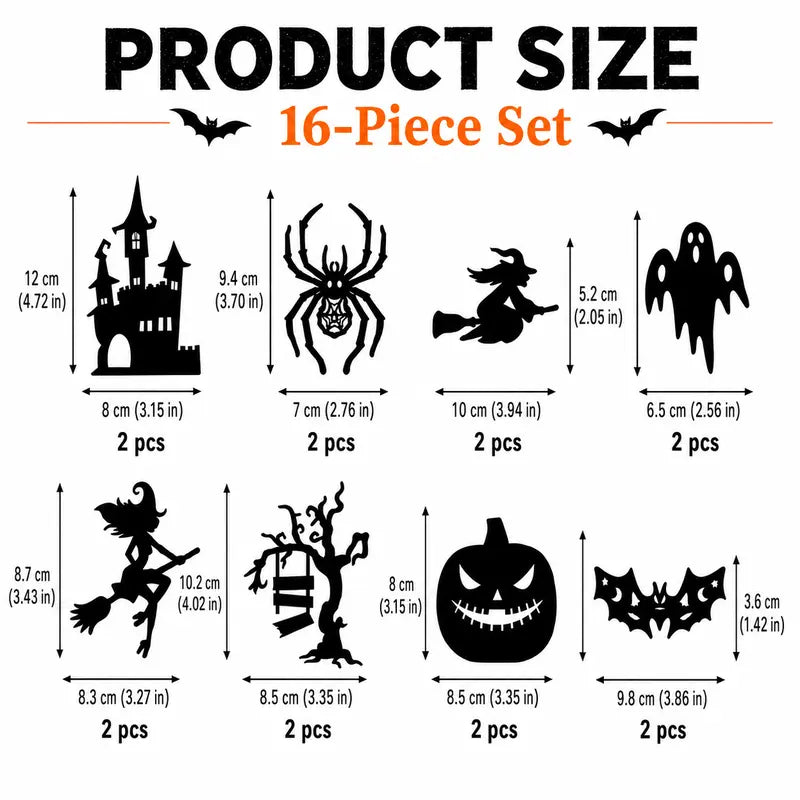 Halloween 3D LED Wall Light Set
