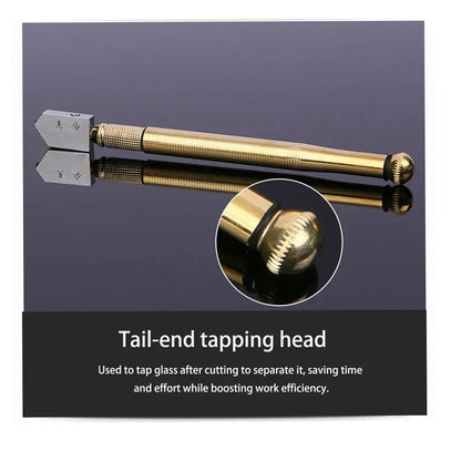Heavy-Duty Diamond Head Glass Cutter Tool