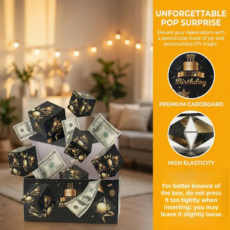 Surprise Explosion Cash Gift Box
