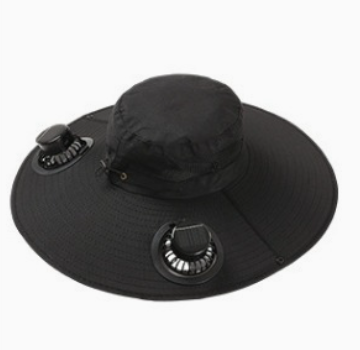 Solar Cooling Fan Bucket Hat