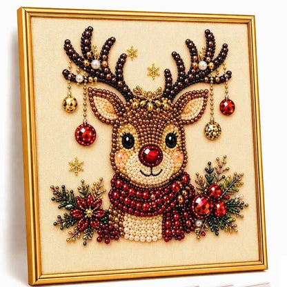 🎄 Frameless 3D Beaded Christmas Diamond Painting