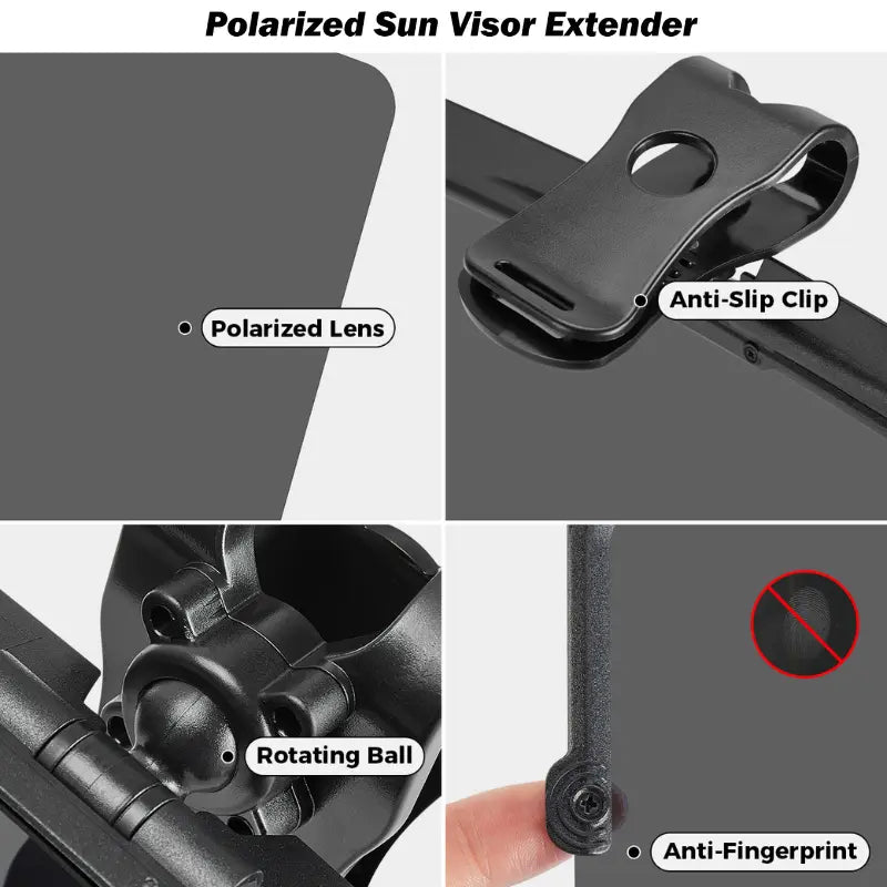 Universal Anti-Glare Polarized Car Sun Visor Extender