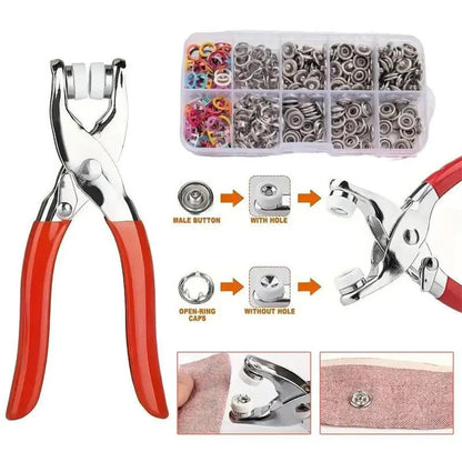 9.5mm Metal 5-Claw Snap Button Tool Kit