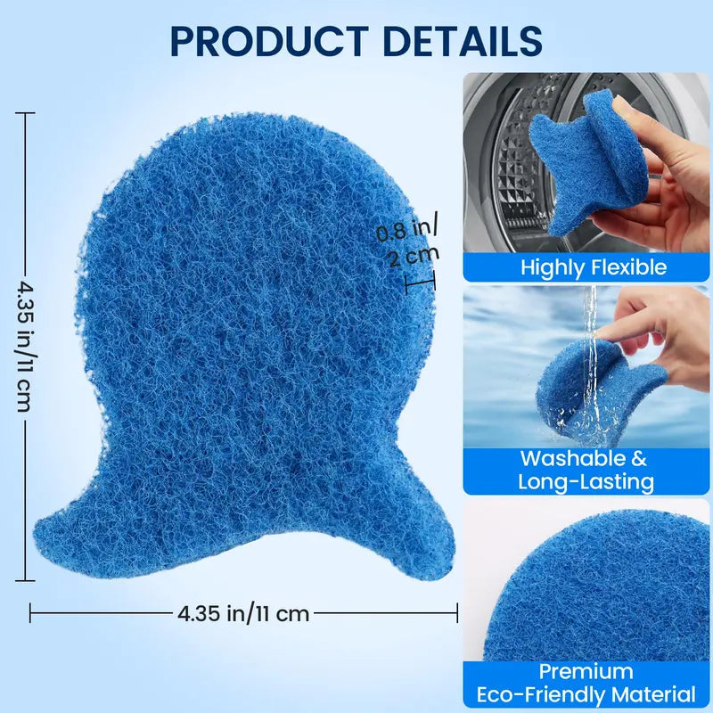 5-Pack Reusable Pet Hair & Lint Catcher Sponge Balls for Laundry