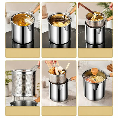 Stainless Steel Deep Fryer Set